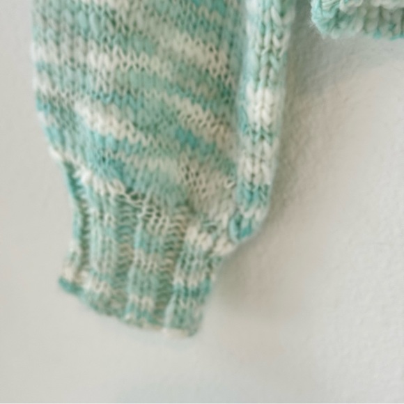 Wild Fable Cropped Chunky Cardigan Mint Green Space Dye Knit S Soft Sweater - Picture 6 of 10